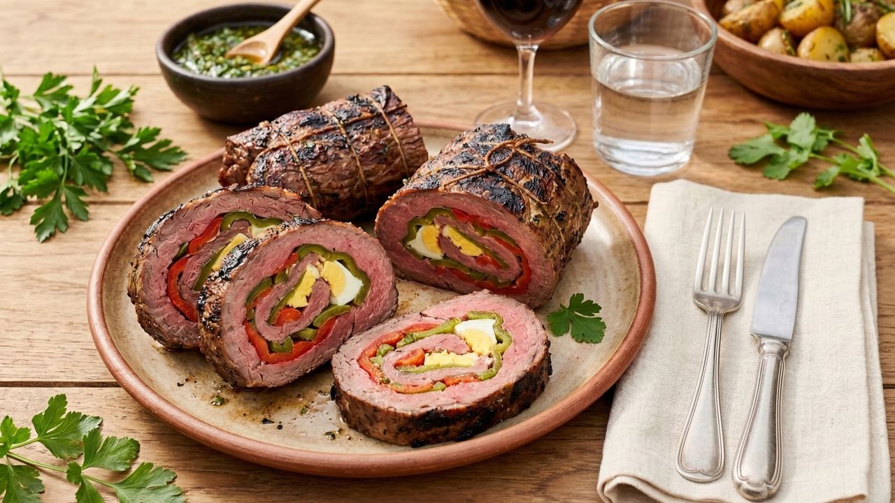 Matambre Arrollado (Stuffed Flank Steak)