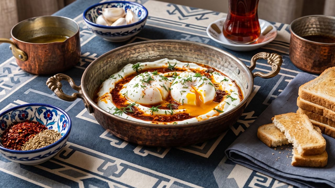 Turkish Eggs (Cilbir)