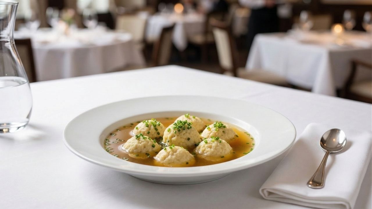 Austrian Semolina Dumpling Soup